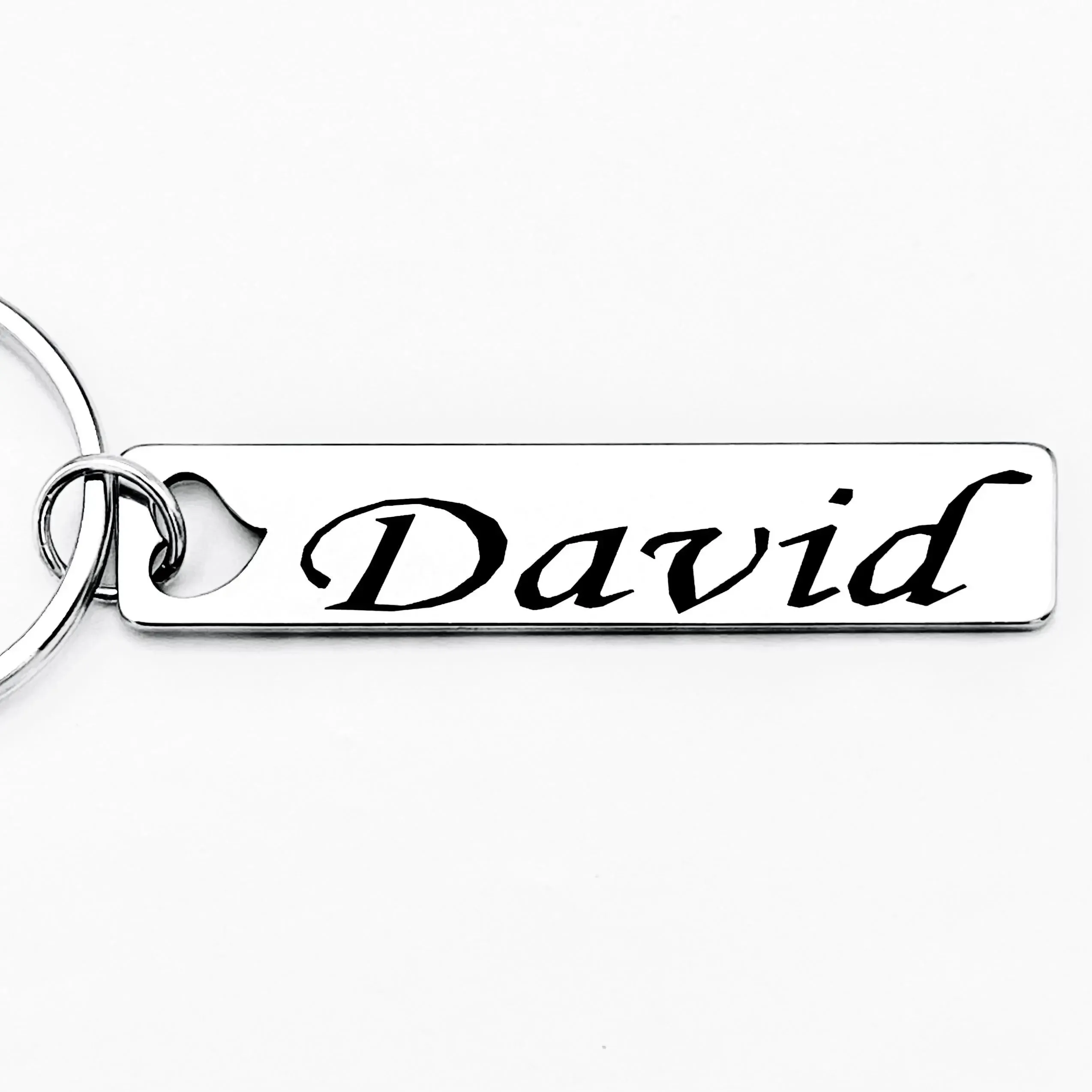 David Personalized Stainless Steel Keychain - the Perfect Gift for Boyfriend, Father's Day Gift