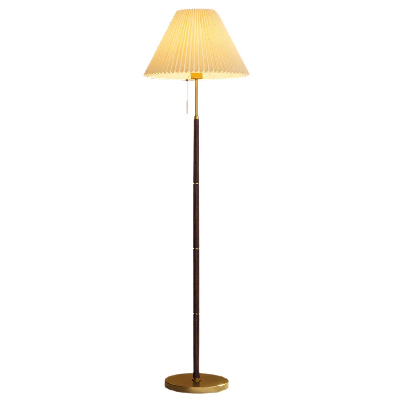 LED Floor Lamp Living Room  Side Design Ambient Light, Pleated American Retro  Lamp