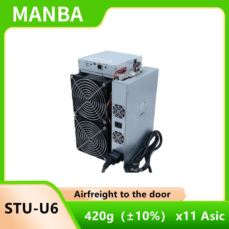 

Used STU-U6 420g（±10%） x11 Asic Miner with PSU is Better than Antminer D5 Baikal G28 X7