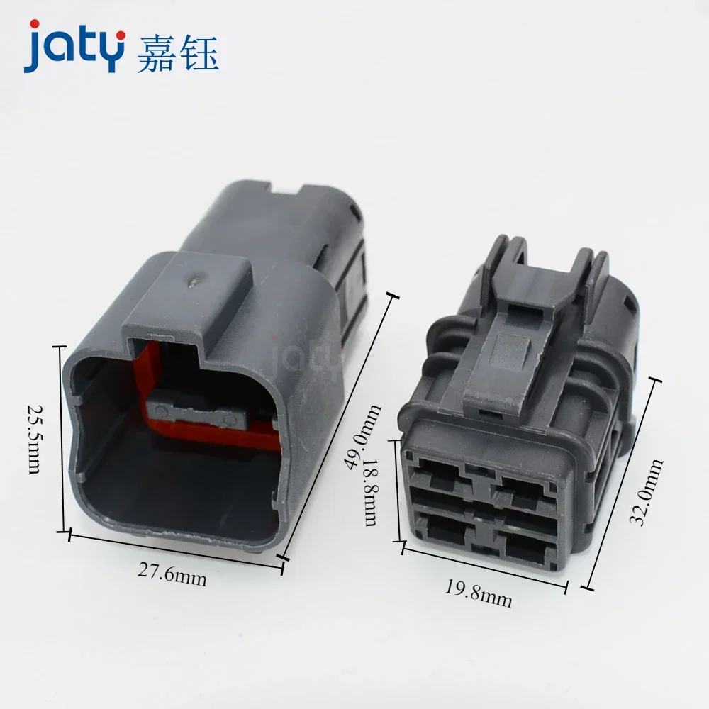 JATY 1pcs 4-pin 7222(7123)-6244-40 Auto Auto Throttle Motor Plug DJ70453A-6.3-11/21 High Current Connector