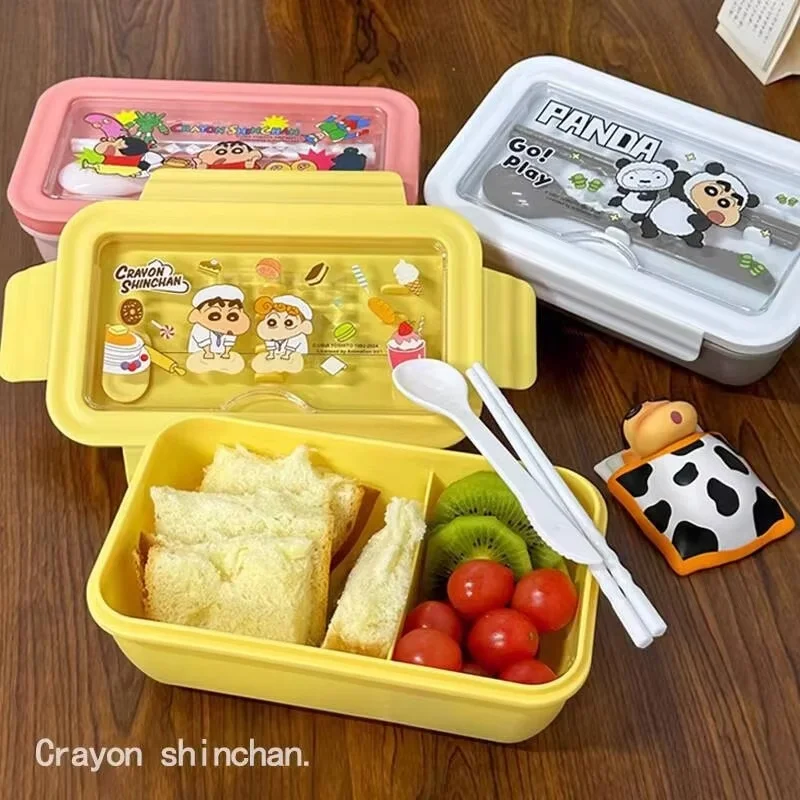 

Лидер продаж 2024 года, Ланч-бокс Crayon Shin-Chan с подогревом, Ланч-бокс из нержавеющей стали для офисных студентов, Подарочный Ланч-бокс для еды и подарков на день рождения