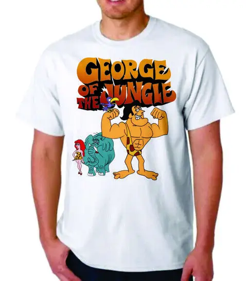 GEORGE OF THE JUNGLE T-SHIRT - Cartoon JAY WARD Cereal Quisp