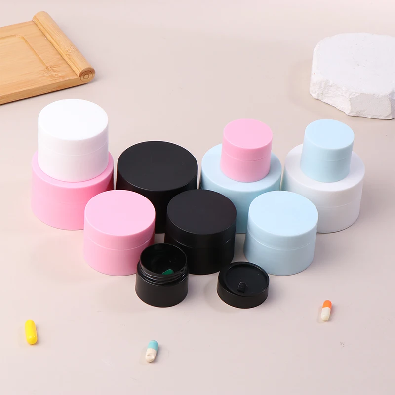 1pcs 15g 30g 50g Refillable Face Cream Jar Lotion Salve Body Butter Makeup Containers Round Eyeshadow Gel Travel Pots