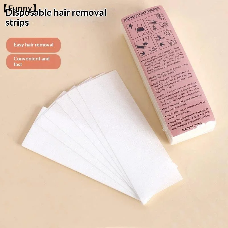 50/100pcs High Quality Nonwoven Body Hair Remove Wax Strip Paper Rolls Release Liner For Epilator〔Funny〕