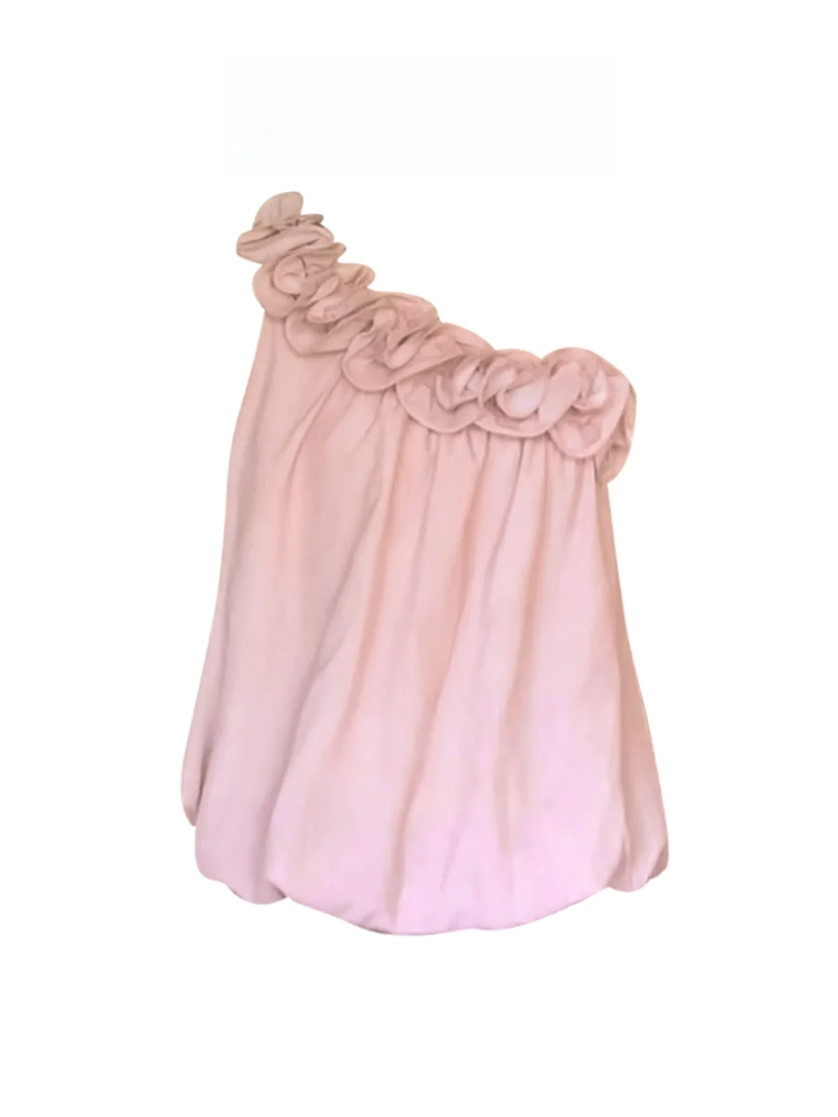 

Sweet Sle Heavy Embellied Ruffle oulder Flower Bud Vest Outerwear Summer Super Beautiful Youthful Slimming Svel Top