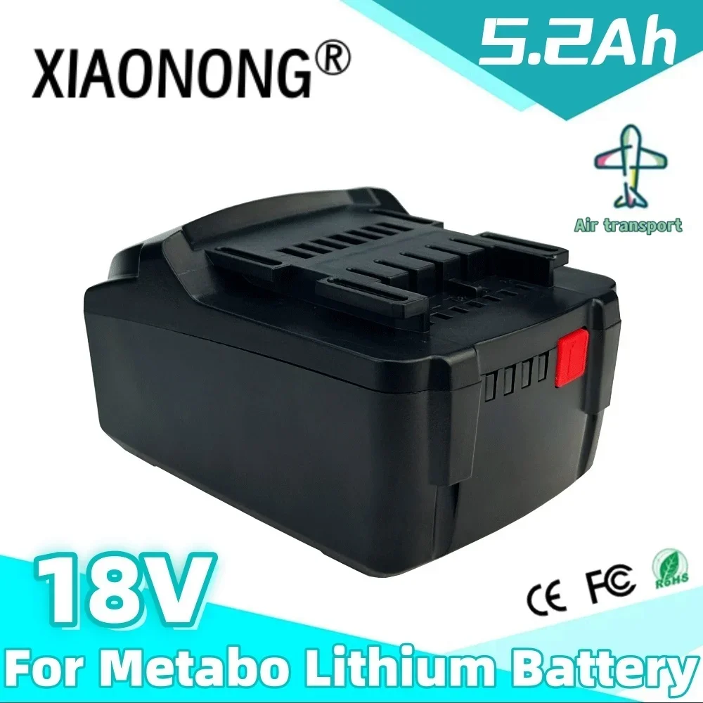 

Battery 18V 5200mah for Metabo Cordless Power Tool Drill Drivers Wrench Hammers for Metabo 18V Battery 625592000 625591000