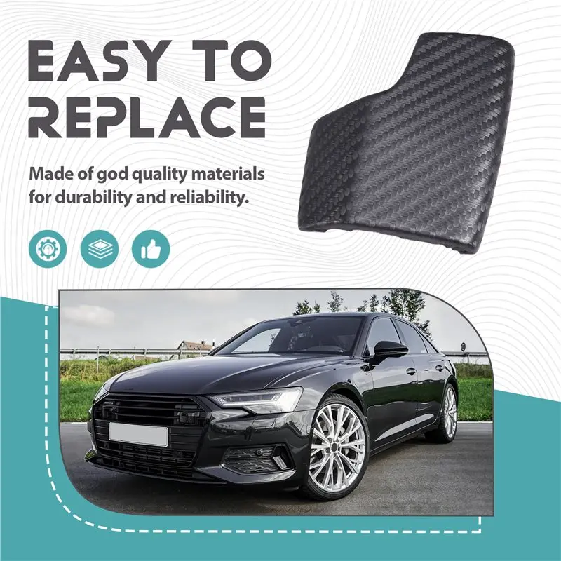 Ingenious-Handball Cover Replacement For A6 C8 A7 2019+ Gear Shift Knob Change 4K1713139D LHD Carbon Fiber
