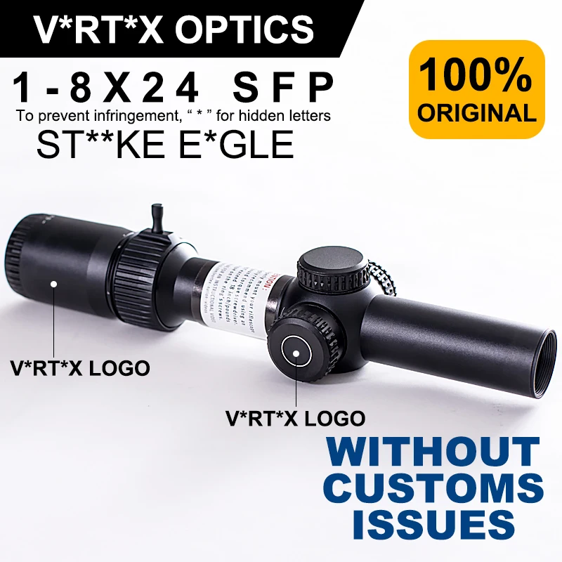 Original V*RT*X Optics St**ke E*gle 1-8X24 Second Focal Plane(SFP) Riflescope AR-BDC3 Reticle Waterproof/Shock Resistant