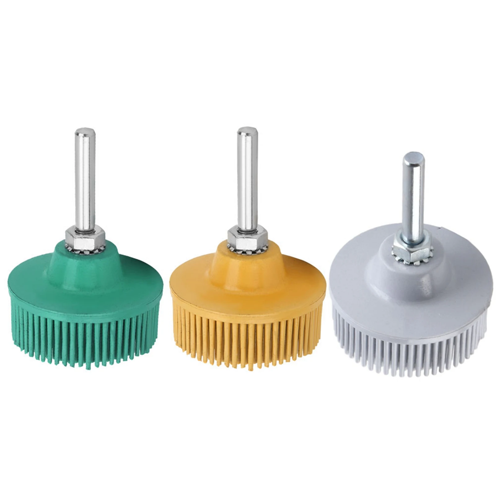2 Inch  Disc Emery Rubber Abrasive Brush Polishing Grinding Wheel for Burr Rust Removal  Disc Brush  Disc