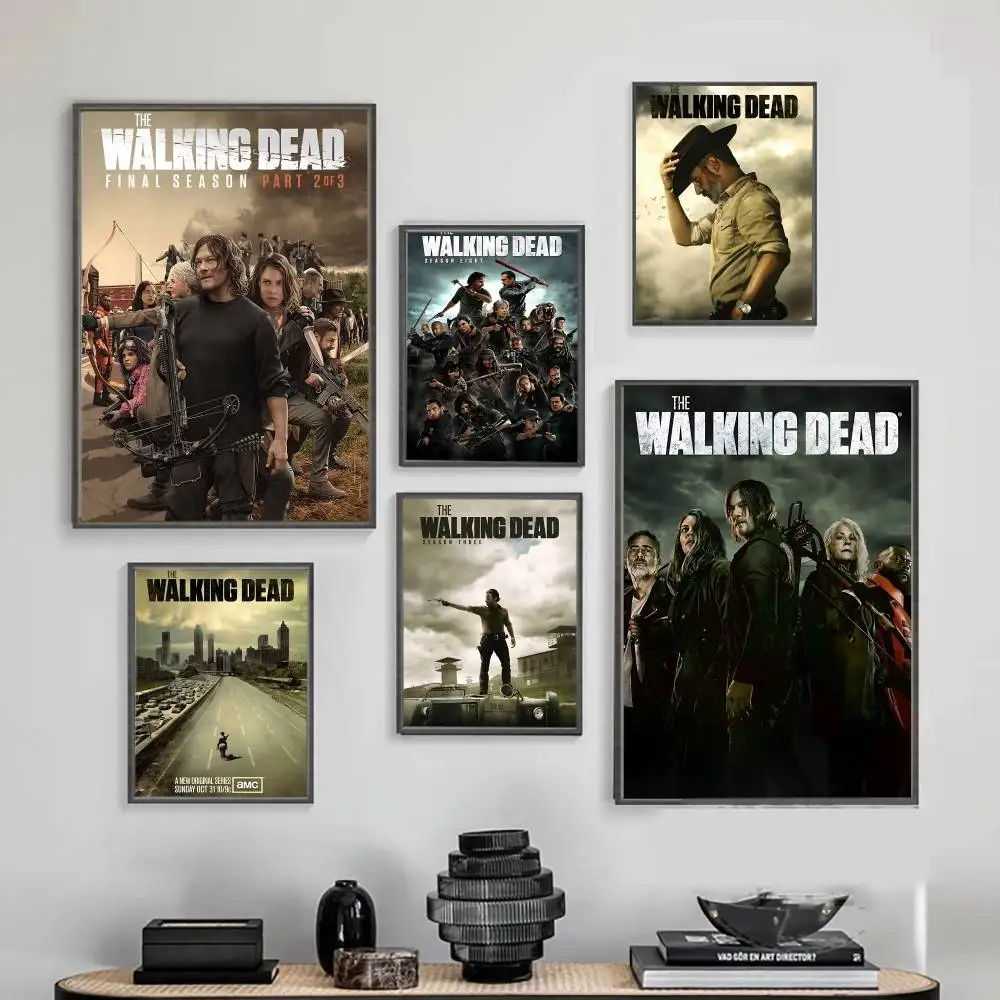 ملصق W-Walking Dead ملصقات لاصقة مقاومة للماء ملصق ورقي للمقهى وبار ديكور المنزل #2