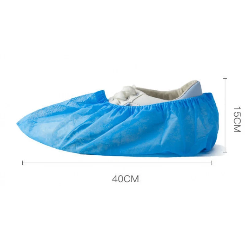 100 PCS Non woven Disposable Shoe Covers Cleaning Overshoes Outdoor Rainy Day Carpet Cleaning Shoe Cover Waterproof Shoe Covers