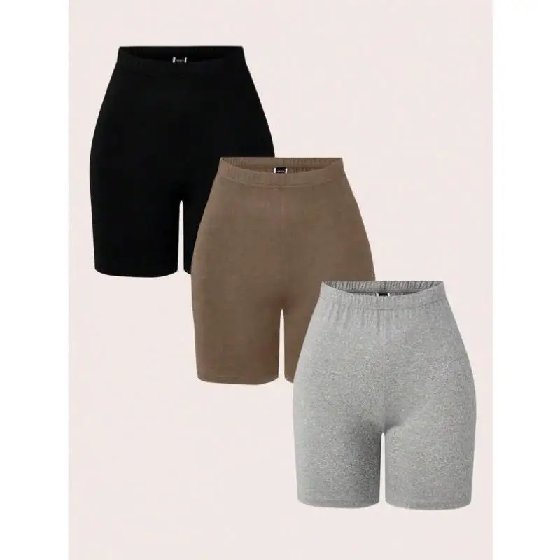 

New Tee-Piece Set V Simple Cross-Border Basic 484 Color Women's ort Pants Retro Ciwalk Nine-Piece Pants