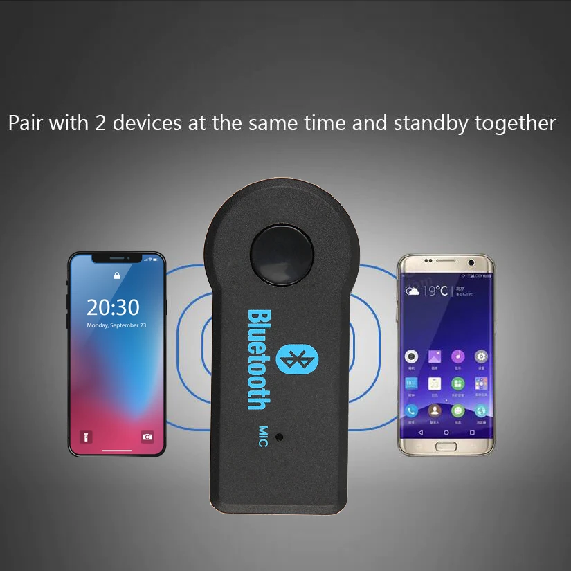 2 IN 1 Wireless Bluetooth Receiver Transmitter Bluetooth Adapter Dongle 3.5mm Jack AUX Audio Headphone Handfree For PC Car radio