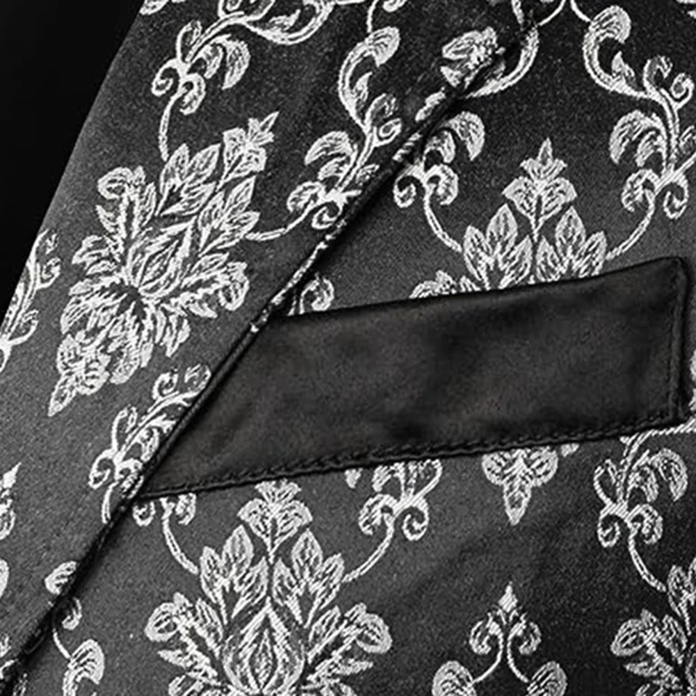 Comfortable Comfy Mens Waistcoat Mens Vest Vest Daily Decorative Pattern Fashion Formal Gothic Polyester Regular Single Breasted