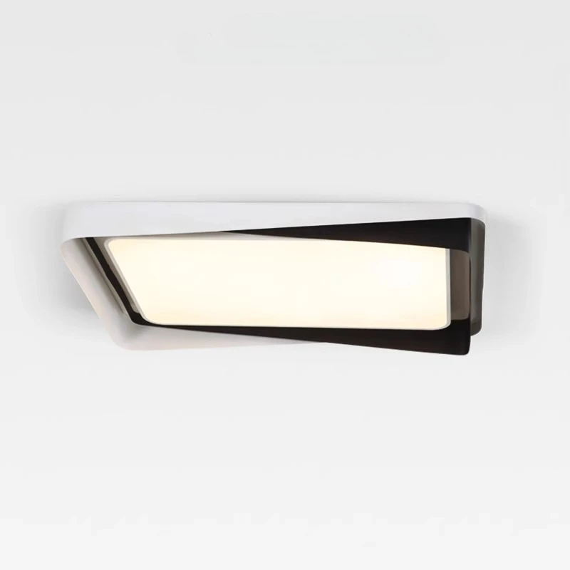 Nordic modern simple living room ceiling light minimalist led bedroom study rectangular light