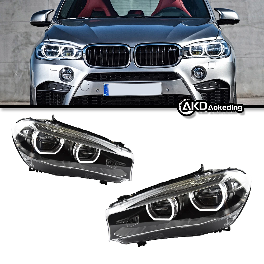 

Auto Parts For BMW X5 F15 Headlights 2014-2018 X6 F16 Styling LED Daytime Lights Dual Projector Car Accesorios Modified