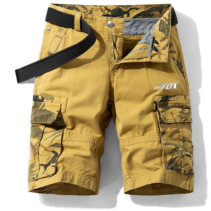 DIRTFOX Herren Radfahren MTB Shorts Motocross Racing Downhill Kurze Hosen Sommer Fahrrad Cargo Shorts Enduro Mountainbike Hose 3