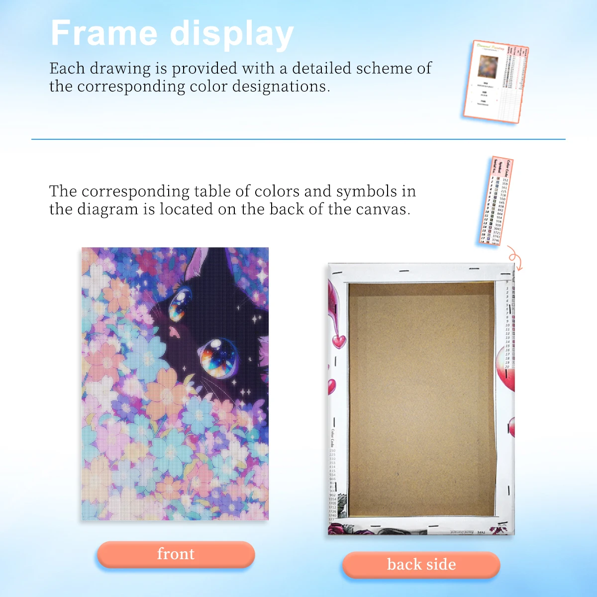 RUOPOTY Diamond Painting For Adults Big Eyed Black Cat Rhinestone Art Crafts Animal Full Square Round Diamond Art Painting Diy C