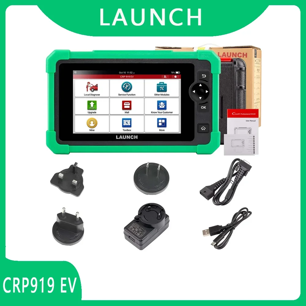 

LAUNCH CRP919 EV Diagnostic Scanner 43+ Service Functions for Electric Vehicles New Energy Cars