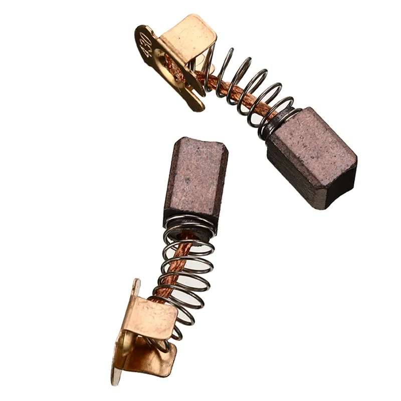 Spazzole di carbone di lunga durata Smerigliatrice di ricambio Parti in metallo metallocarbon Strumenti di ricambio per smerigliatrice angolare a molla