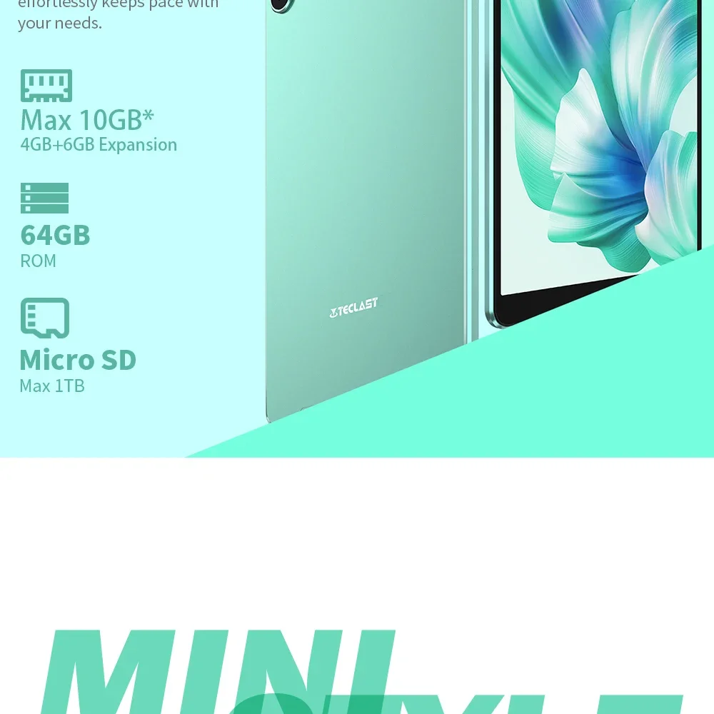 Teclast P85T 2026 Tablet Allwinner A523 8-Core 1.8Ghz 10Gb(4Gb+6Gb) Ram 64Gb Rom 8 Inch 800×1280Ips Wifi5 4g 5000Mah Type-C