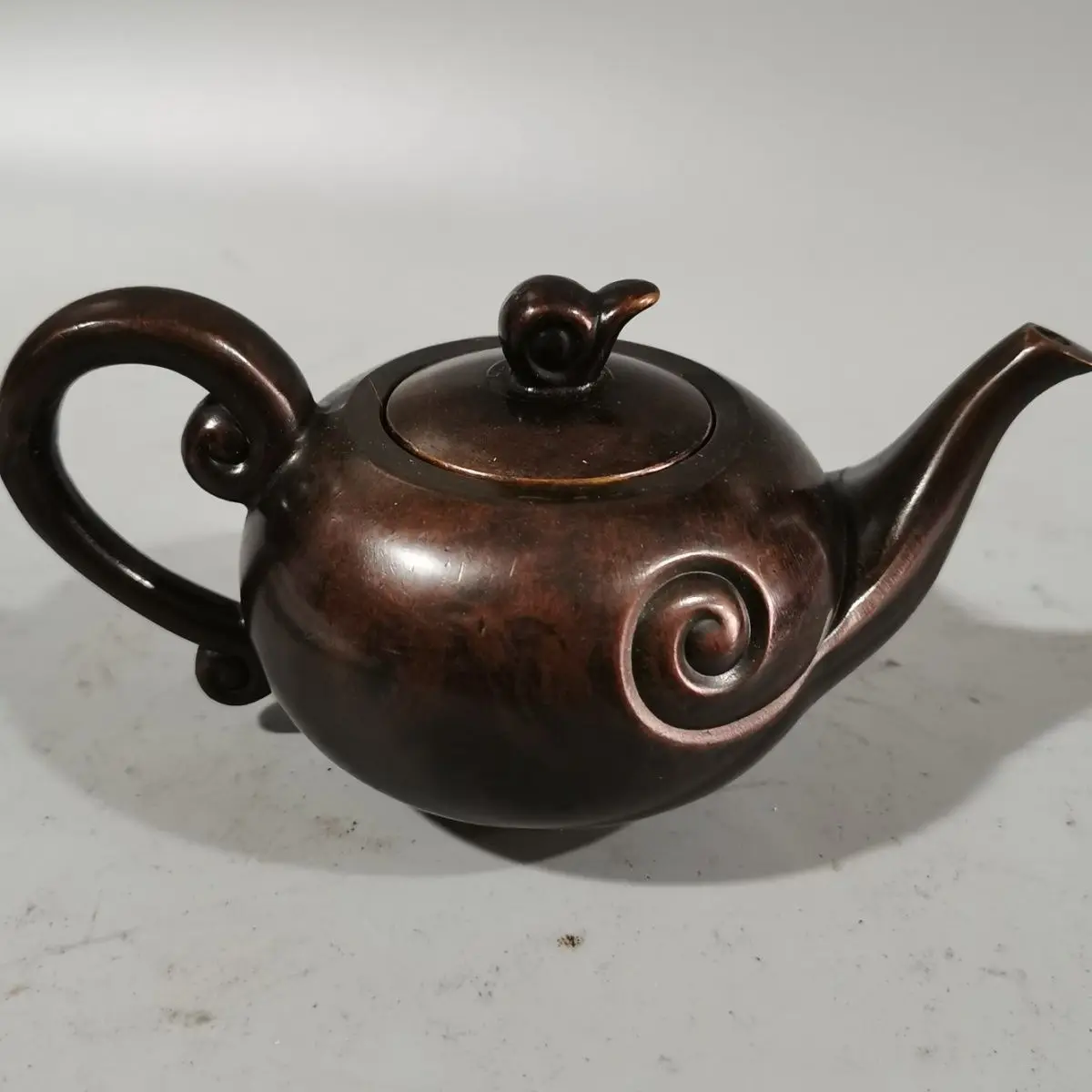 Retro Snail Auspicious Clouds Teapot Ornament Decoration Tea Pet Figurines Desk Decor Accessories