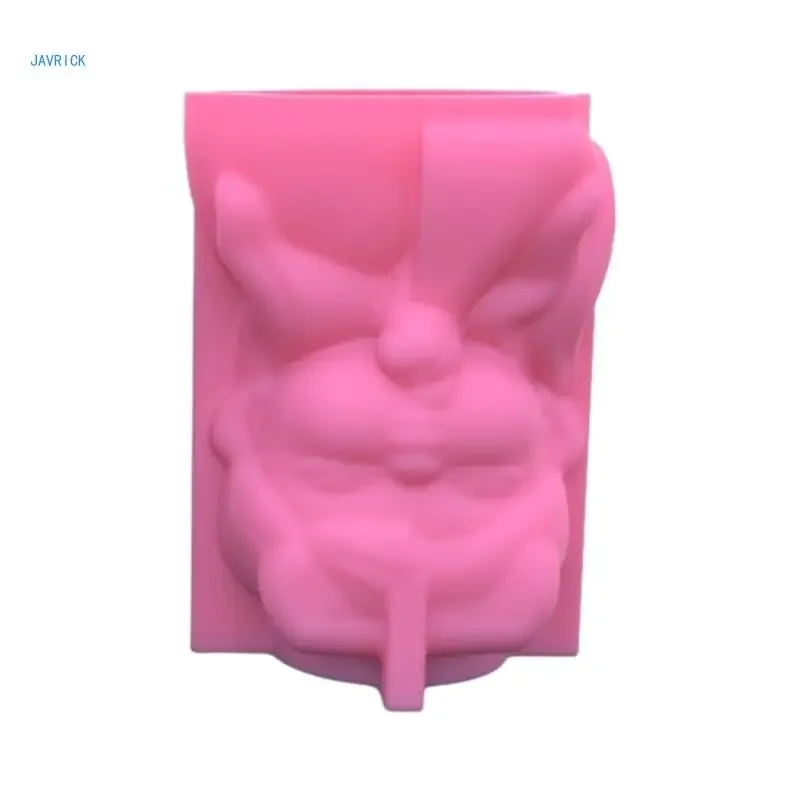 فتاة مع قالب زارع الجناح ، حامل القلم ، حاوية تصنعها بنفسك ، وعاء عصاري #5