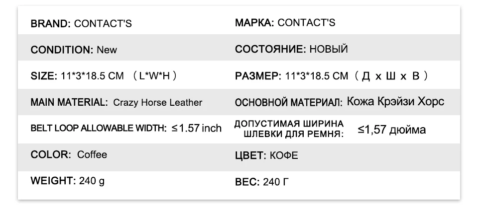 CONTACT'S Echtleder-Umhängetasche für Herren, Vintage-Hüfttasche für Handys, passend für 6,9" iPhone 17 Pro Max, Herren-Reise-Umhängetasche – Detail 5