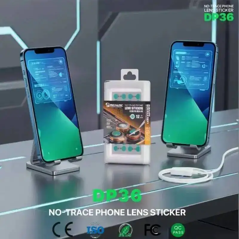 

MECHANIC Adhesive Free Lens Protector 360 Sheets Dual Layer Dust Free Tech No Residue for Phone Camera Lens Maintenance Repair