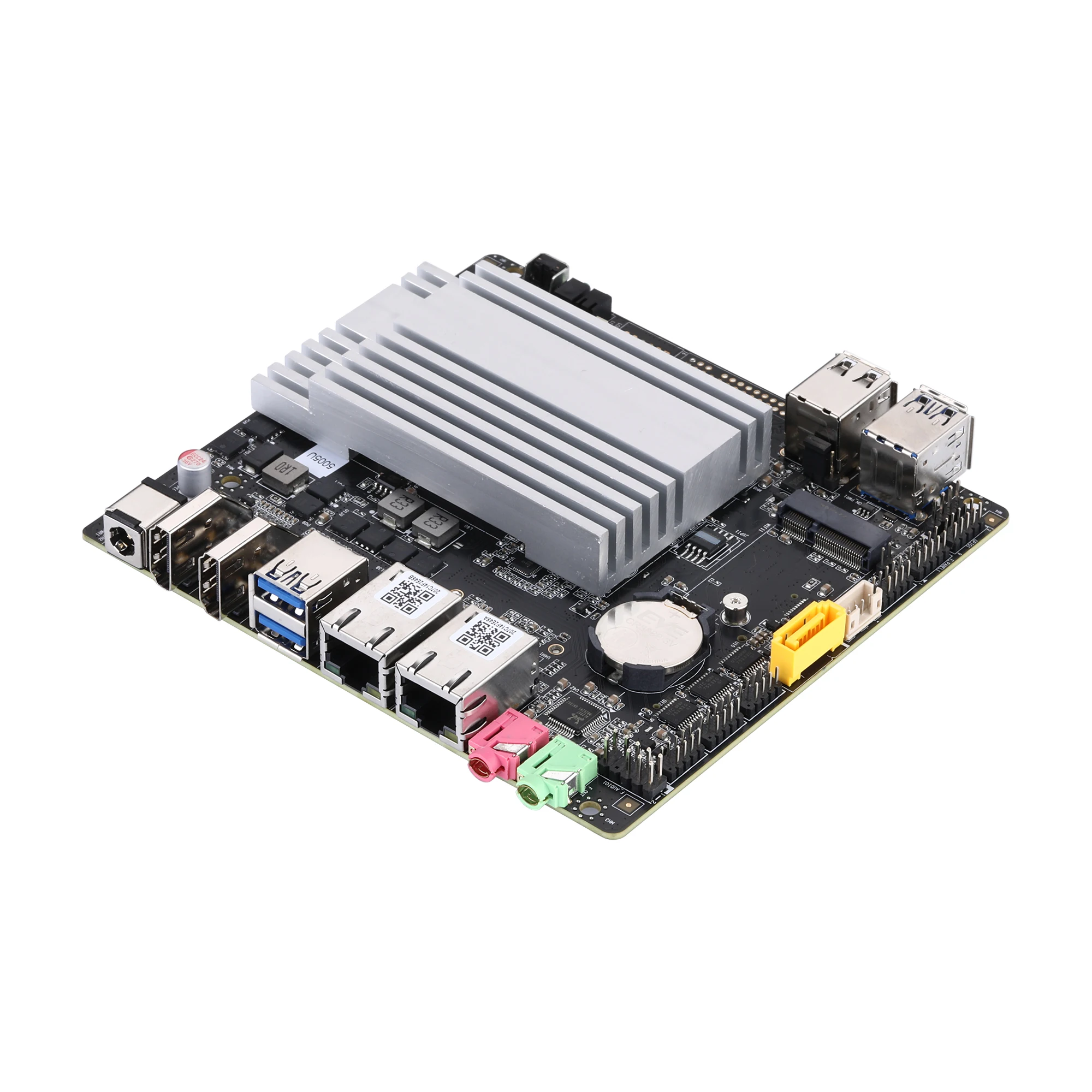 QOTOM MB2U246-0500 Q400P Celeron i3 i5 i7  Mini PC Motherboard 120*130mm 2 x Gigabit LAN 4 x RS232 WIN 10/Linux