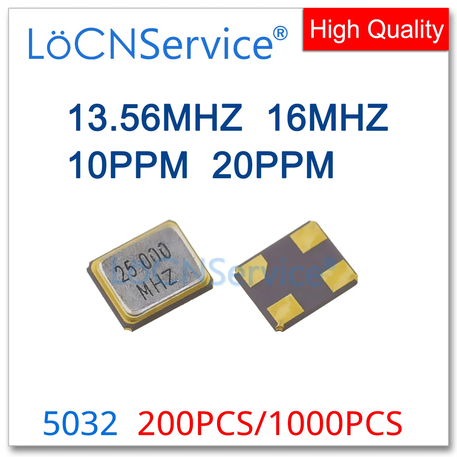 

13.56Mhz 16Mhz 10PPM 20PPM 200PCS 1000PCS SMD Passive quartz crystal oscillator 4Pin 5032 13.56M 16.000mhz 16M Resonators