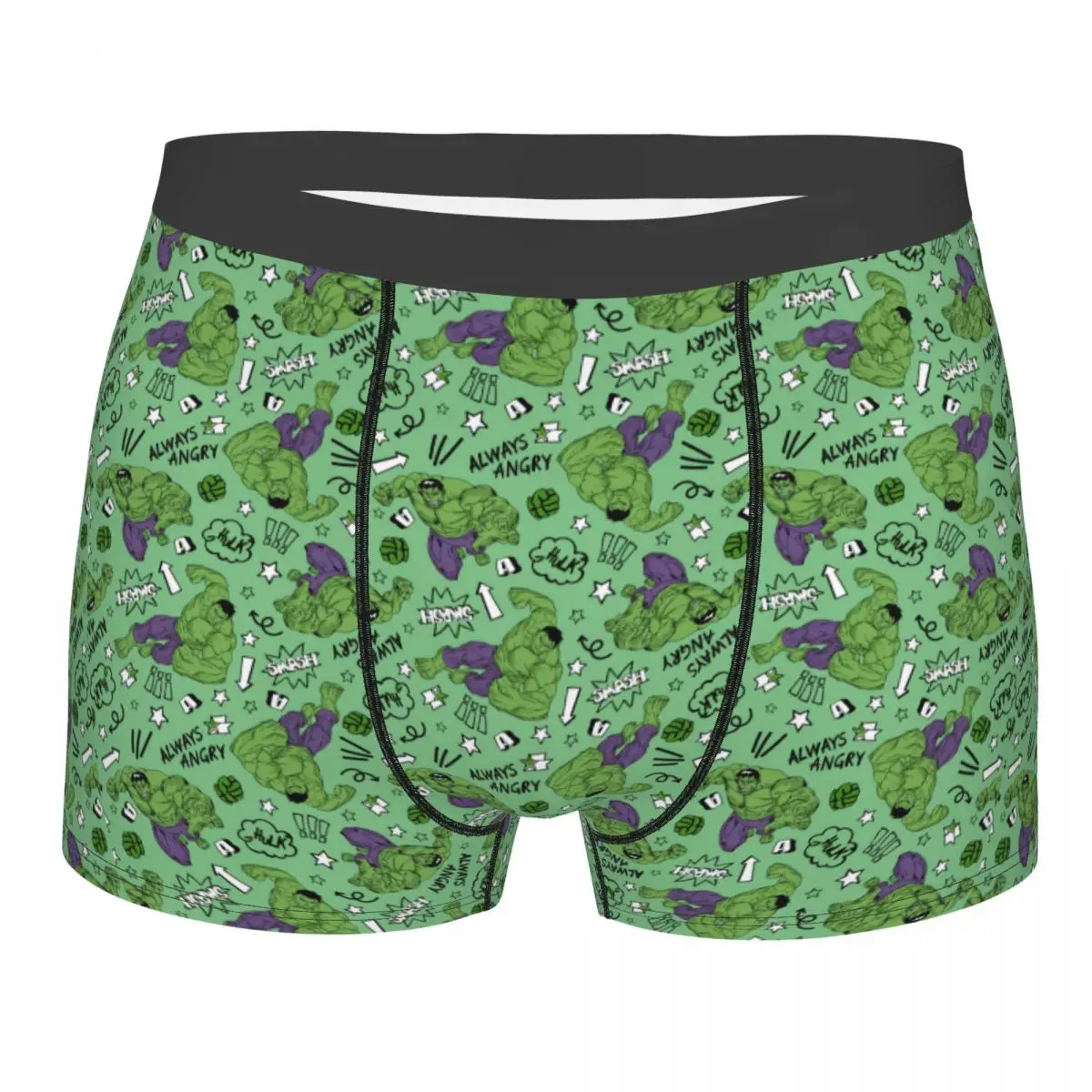 

Custom Hulk Comic Art Boxer Shorts For Homme 3D Print Underwear Panties Briefs Stretch Underpants