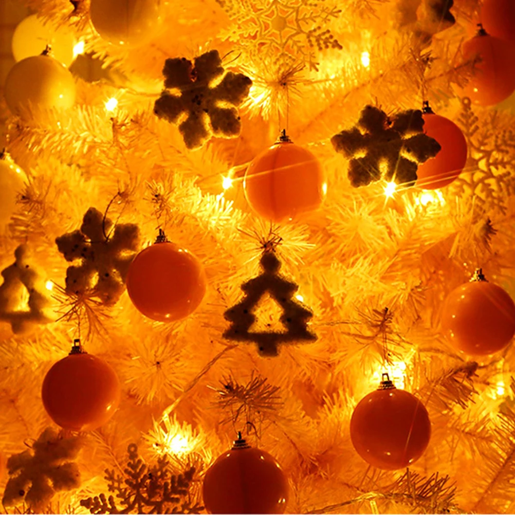 

Mini Christmas Tree Decoration Set Color Decorations Trees Pink Adornment Crafts