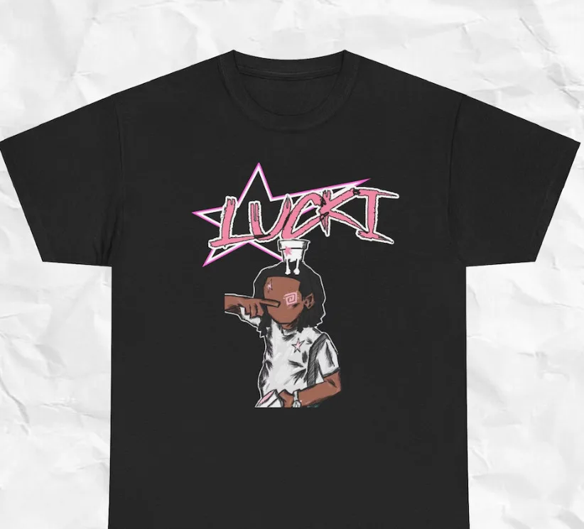 Lucki Rapper Shirt, Lucki Cartoon, Merch, Tour Graphic T Shirt