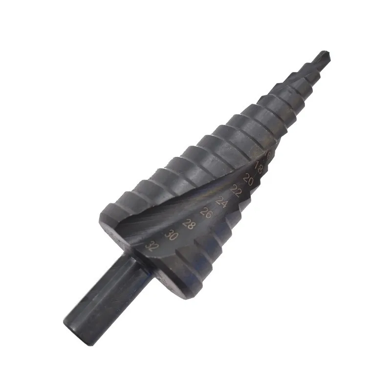 

Step Drill Bit Metal Drill 4-32mm HSS Cobalt Step Cone Drill Bit Set Wood/Metal Hole Cutter Drilling Tool