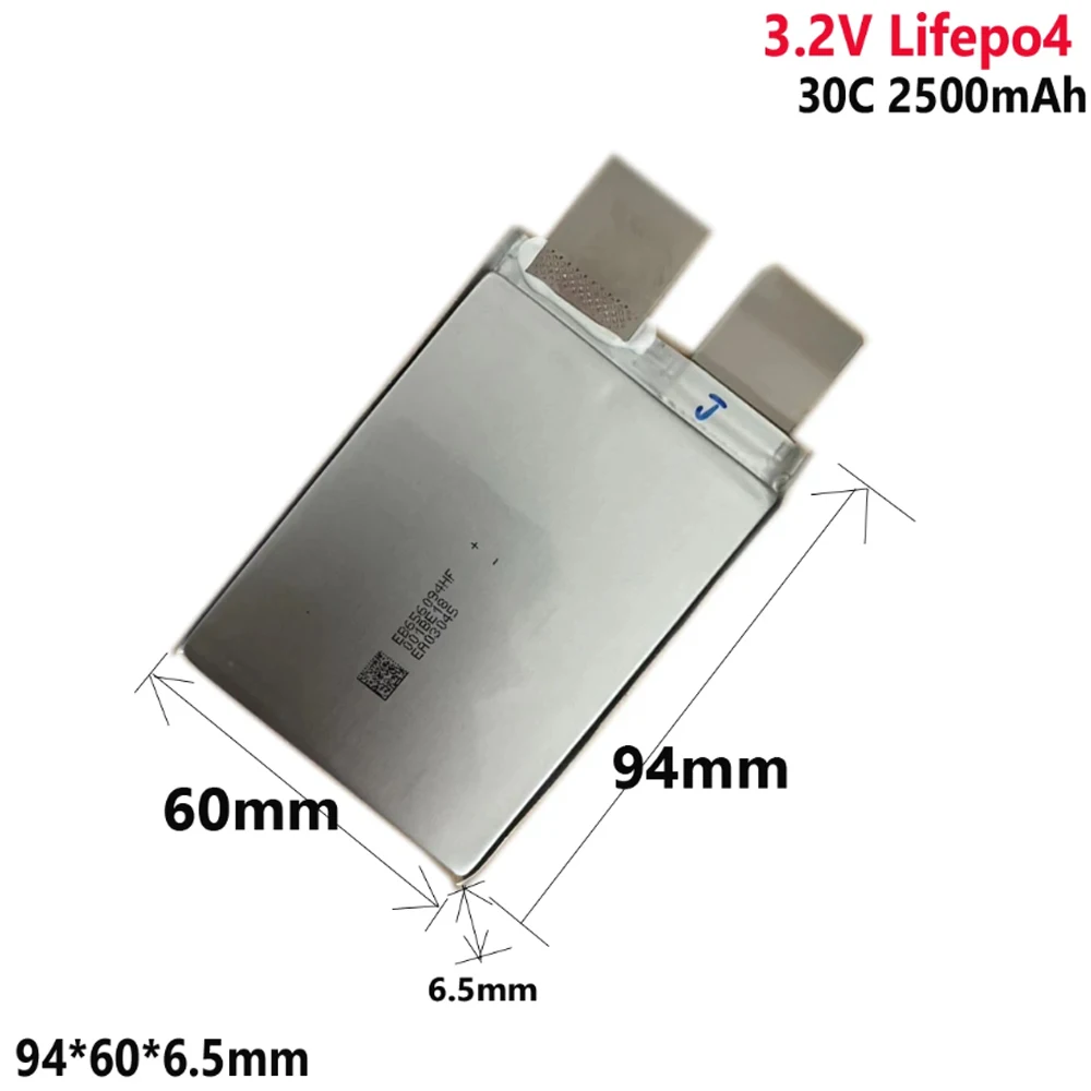 1-15pcs 3.2V Lifepo4 battery For starting power supply model airplane Batteries DIY RV Boat Cells Electric Car 656094 30C