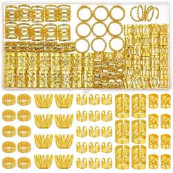 50pcs Heart Shaped elements Hair Rings Women Hair Braiding Decoration Punk Party Accessories, Alloy Loc Jewelry for Hair Braid