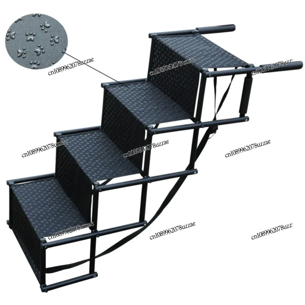 Foldable Pet Ramp Portable Dog Stair Anti Slip Car Step Ladder For Large Dog Outdoor Bath And Vehicle Access