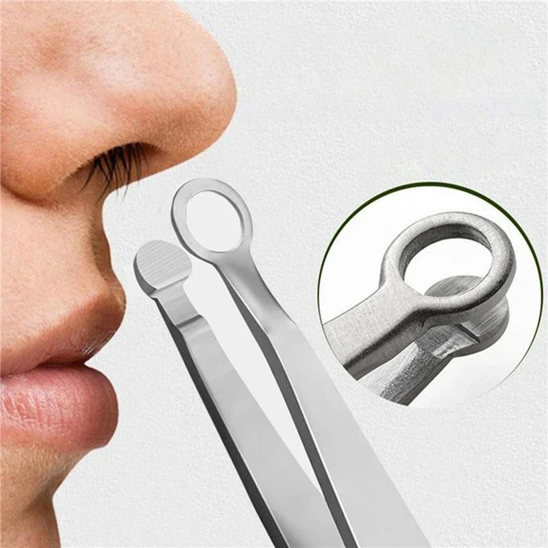 

Nose Hair Trimming Tweezers Trimmer Tweezer Round Tip Eyebrow Perfect Steel Universal Nose Hair Removal Trimming