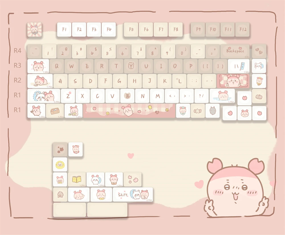 95 Keys MOA Profile Keycap Ancient texts Theme PBT Keycaps For MX Switch Mechanical keyboard Dye Sublimation Yellow Blue key Cap