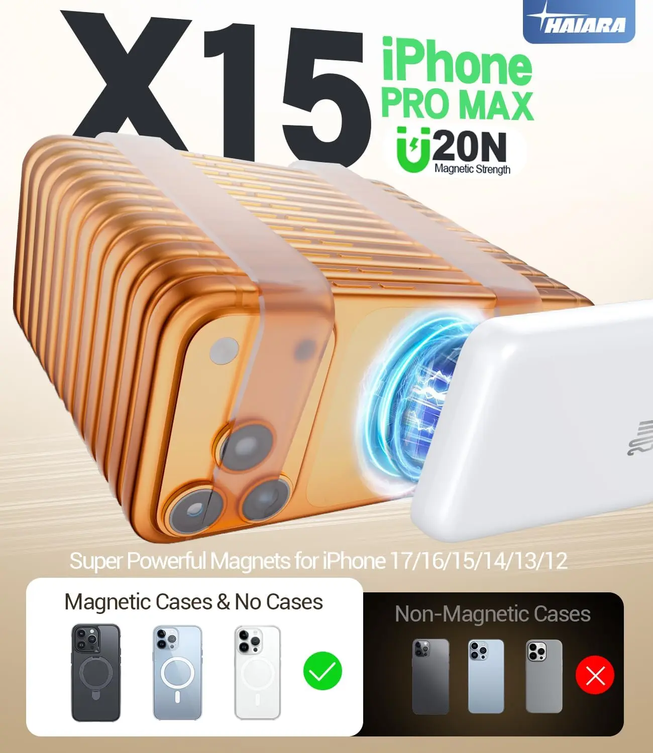 باور بانك محمول MagSafe بقوة 10000 مللي أمبير في الساعة، شحن سريع USB-C 20 وات PD، شاحن مغناطيسي نحيف لسلسلة iPhone 17/16/15/14/13/12 – Tr