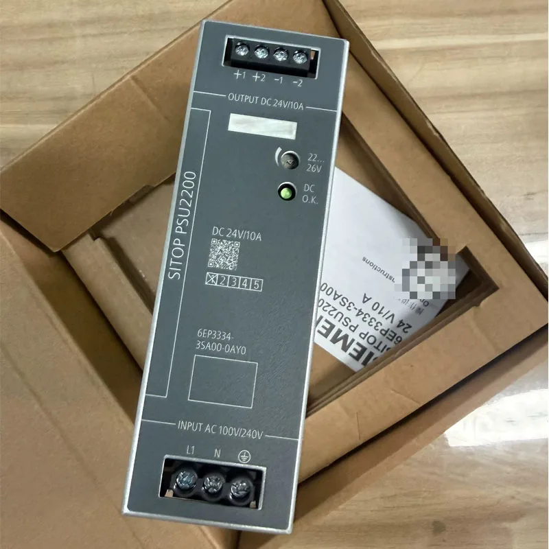 Input: 100-240VAC Output: 24VDC/10A 6EP3334-3SA00-0AY0 Industrial Switching Power Supply SITOP