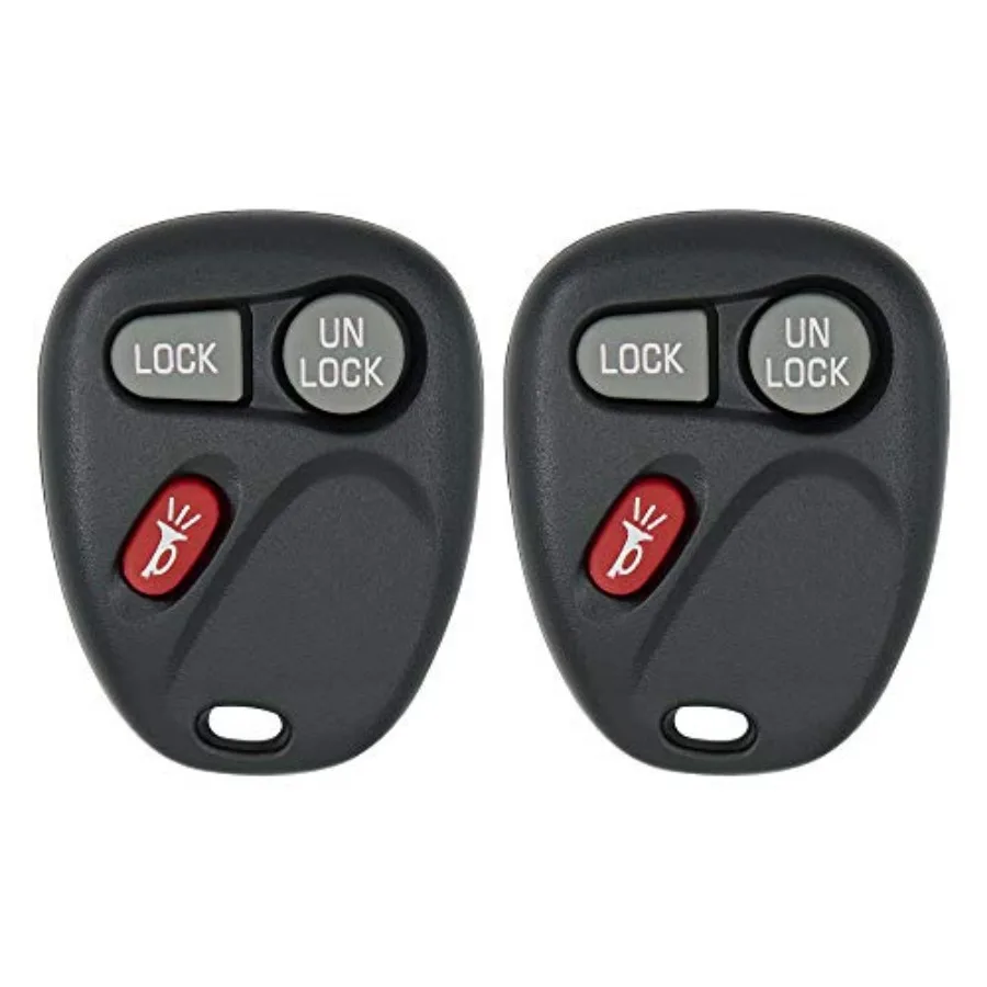 

Replacement for Keyless Entry Car Key Fob Vehicles That Use 3 Button KOBLEAR1XT 15042968 Remote Self-Programming - 2 Pack