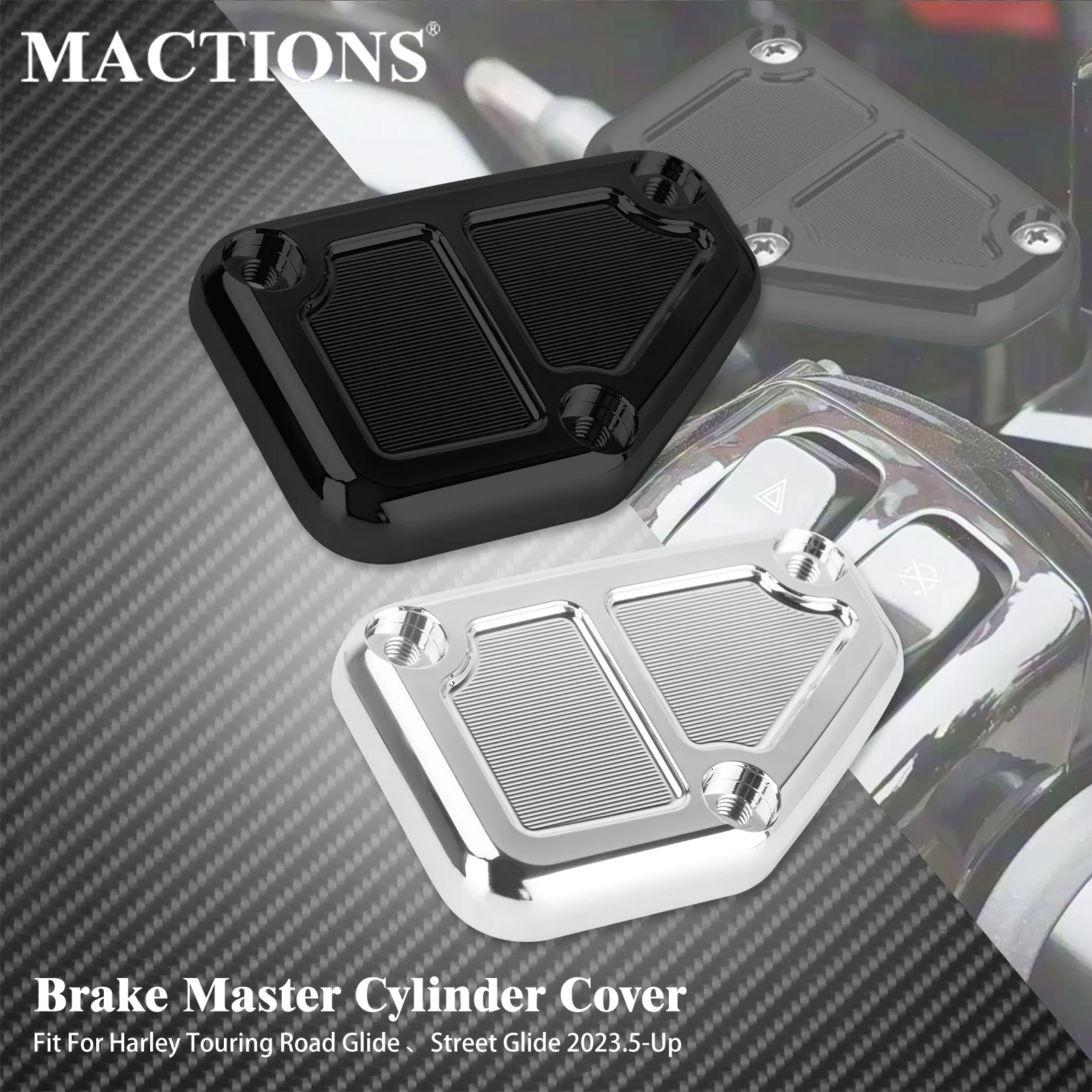 

Motorcycle Front Brake Master Cylinder Cover For Harley Touring CVO Road Glide Street Glide FLHX FLHXSE FLHXU FLTRX 2023-2025