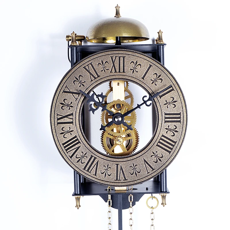 Mechanical Classical Perspective Clockwork Feng Shui Heavy Hammer All Copper Movement Timekeeping Clock