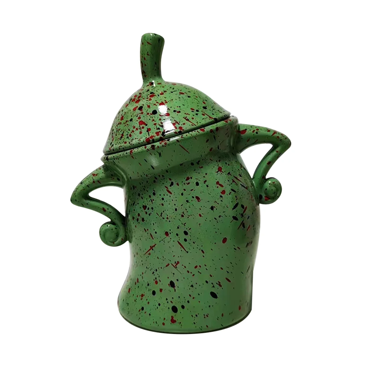 Canister with Attitude,Fun Airtight Kitchen Storage Canisters,Cute Food Storage Tank with Airtight Lid Green