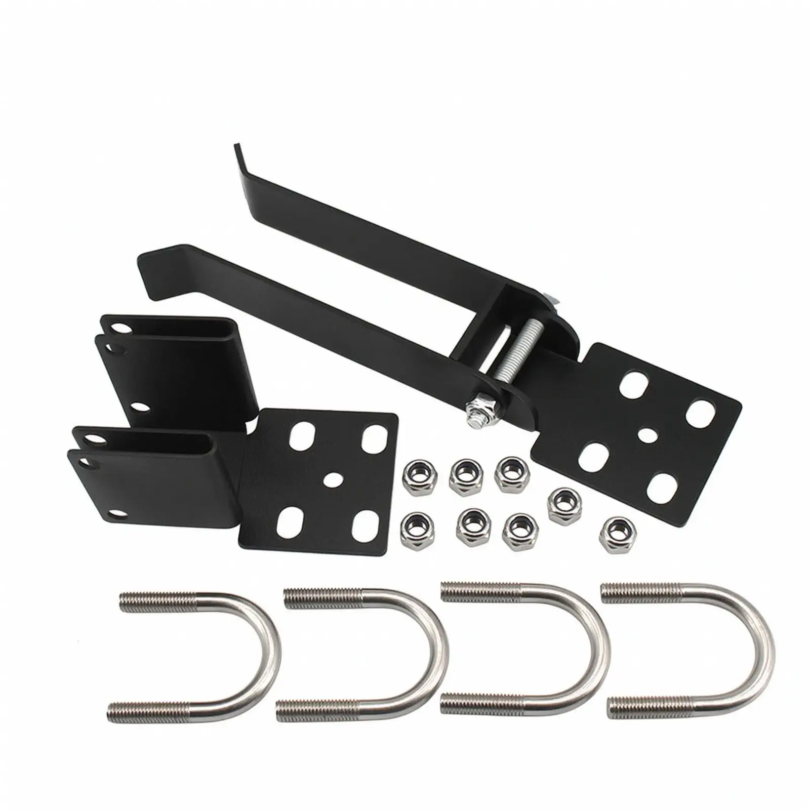 Heavy Duty Chain Link Gate Latch for Double Swing Fence with U Bolt Hardware Secure Lockable Metal