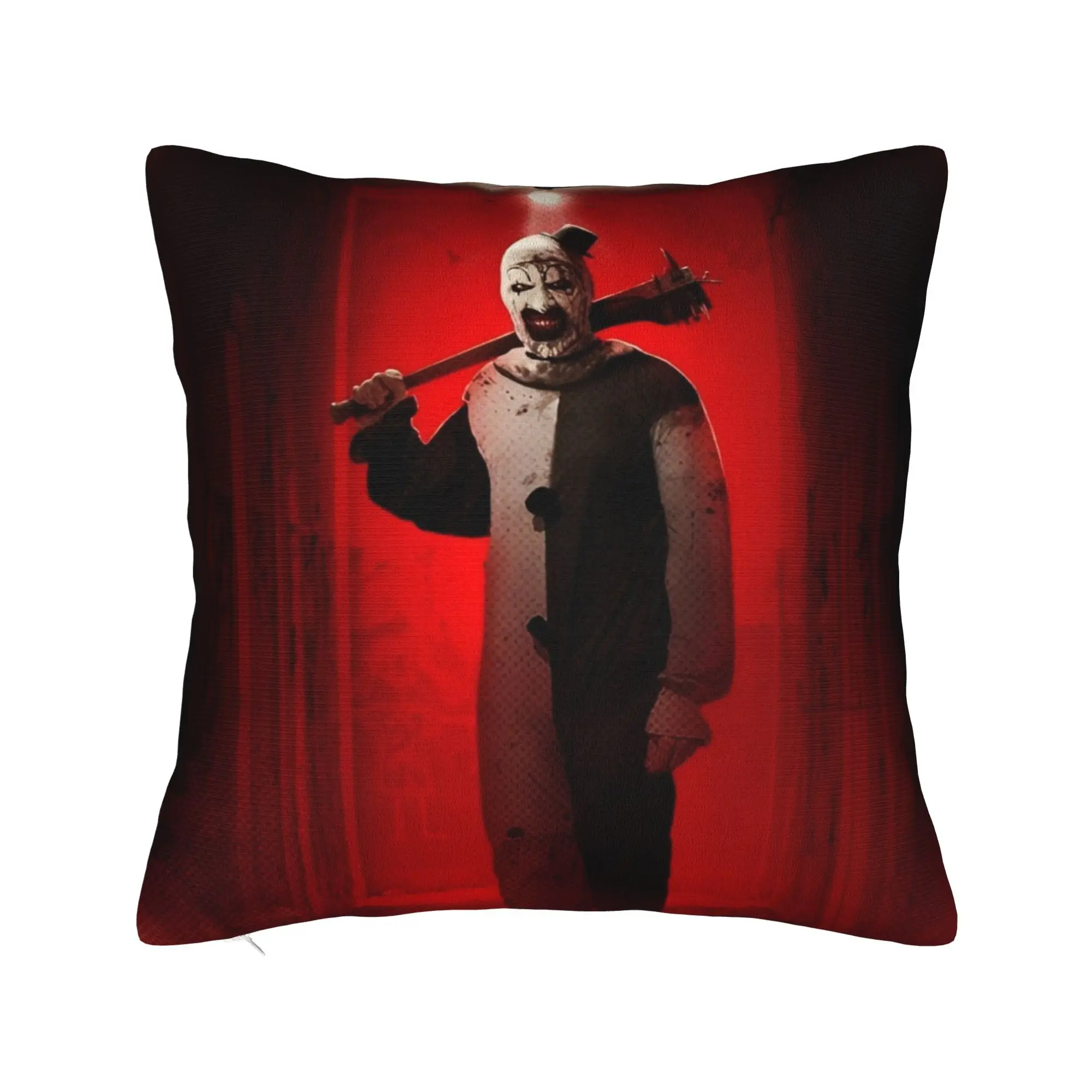 Terrifier Horror Clown Pillowcase Double-sided Printing Cushion Cover Gift  Throw Pillow Case Cover Home Drop Shipping 45*45cm