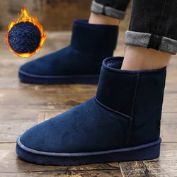 New Classic Thick Fluff Men's and Women's Snow Boots Comfortable Warm Ankle Boots Men's Winter Women's Shoes Chunky Botas Mujer