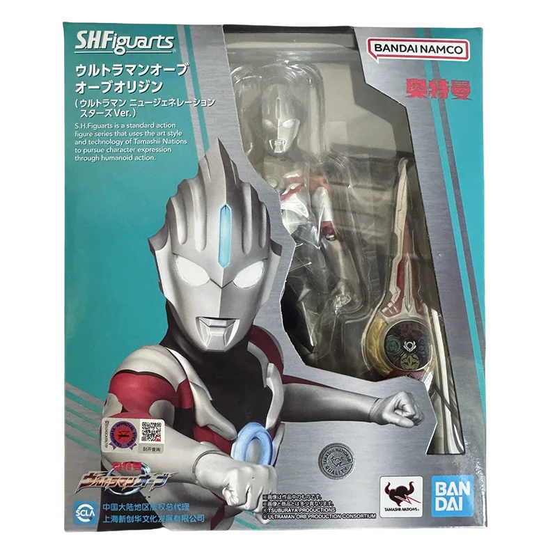 Spot Direct Bandai Original Ultraman Anime Model SHF ULTRAMAN ORB ORIGIN NEW GENERATION STAR Ver. Action Figure Toys For Kids